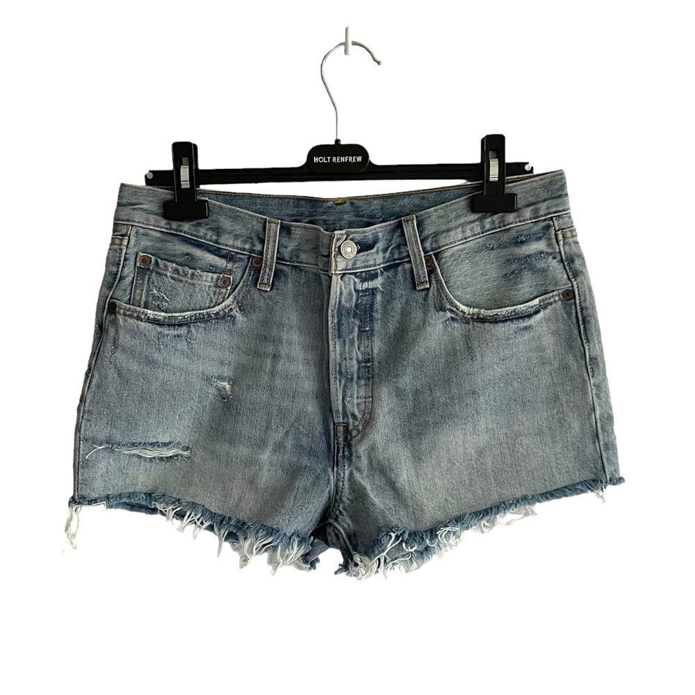 LEVI’S Cut Off Denim Shorts Blue 28